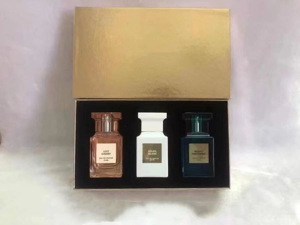 Perfume Unisex High 3 bottles Attractive perfume Unisex spray gift set