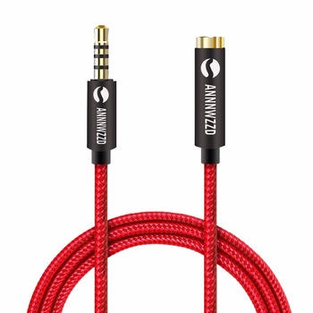 Aux Extension Cable Audio Cable jack 3.5mm male to female Stereo for Phones, Headphones, Speakers, MP3 Players