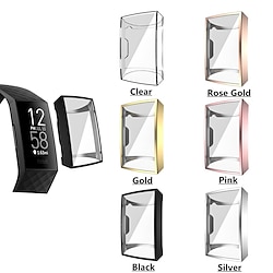 6 Pack Watch Case with Screen Protector Compatible with Fitbit Charge 4 3 3SE / Charge 5 Scratch Resistant Ultra-thin HD Clear TPU Watch Cover Lightinthebox