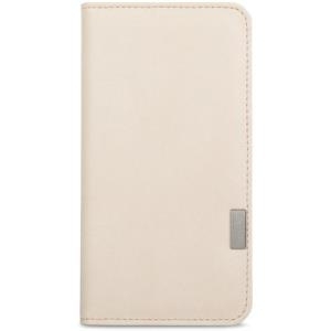 Moshi Overture Wallet - Flip-Hülle für Mobiltelefon - Polycarbonat, Kunstleder - sahara white - für Apple iPhone 7 Plus (99MO091102)
