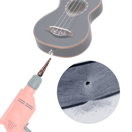 4mm-12mm Ende Pin Loch Reibahle Tapered Reiben Bohrer Holzarbeiter Schneidwerkzeug für Akustische Gitarre Ukulele