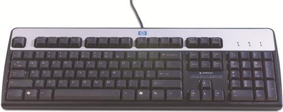 HP - Tastatur - USB - Finnland - Silber, tiefschwarz - für HP t5570, Workstation Z620, Z820, HPE t5145, t5540, Compaq Thin Client t5735