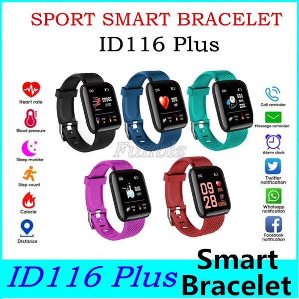 1.44inch touch screen 116plus smart watch wristbands with message remind fitness sport tracking suitable cellphones 116 plus smartwatch bracelet