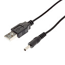 Cable de recharge USB à DC 3.5mm / Jack DC3.5 câble (noir, 0.6M)