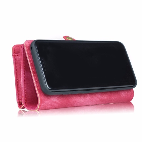 Para Samsung Galaxy S7 S8 S8 Plus S9 S9 Plus Note 8 multifunción cremallera billetera imán caja protectora tarjeta de teléfono desmontable flip cuero de la PU cubierta elegante anti-arañazos