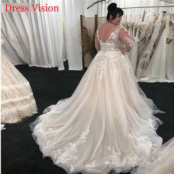 2021 New Low-cut v Dress Big Enough to Be Dressed As Bride a Wedding Gown XOBV