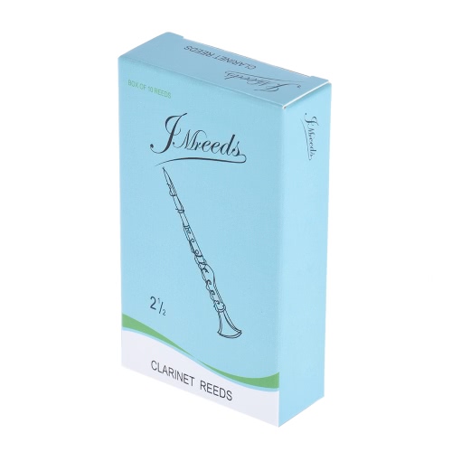 Bb Clarinet Traditional Bamboo Reeds Strength 2.5, Box of 10
