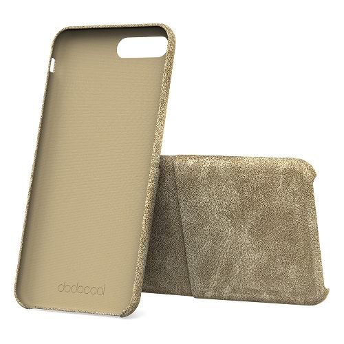 dodocool cuir PU Téléphone Wallet Case Shell de protection avec support de carte de crédit Logement pour 5.5-inch iPhone 7 Plus Khaki