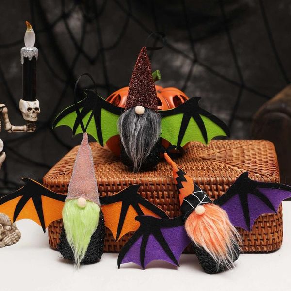 Party Favor Halloween Bat Faceless Doll Dwarf Home Decoration Pendant-3PC Cute Gift For Adult Kids Decor Props