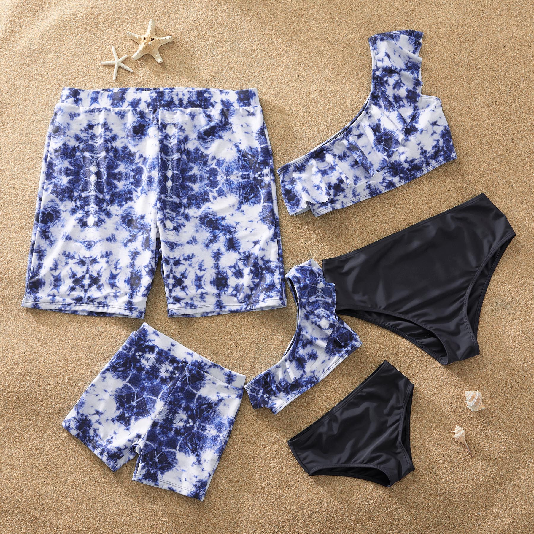 One Shoulder Matching Family Swimsuit