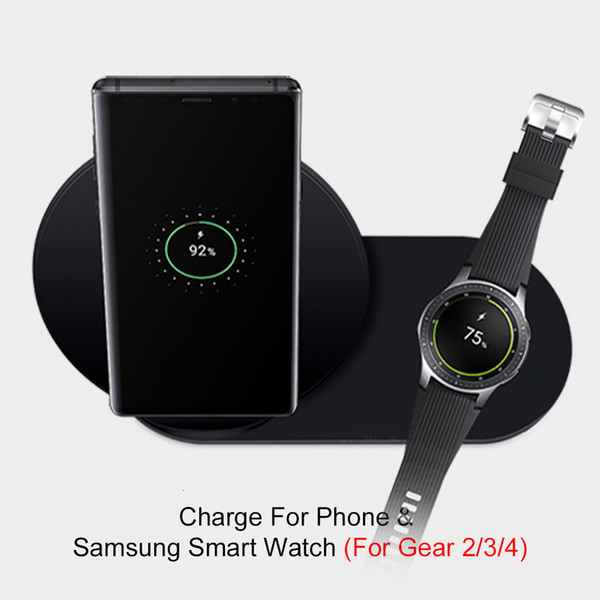 Qi fast wireless charger 2 in 1 for Samsung gear S3 S4 charger Galaxy S9 S8 S10 note 10 is 98 fast charging