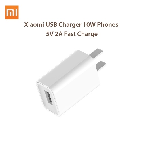 Original Xiaomi Cargador USB 10W Teléfonos USB 5V 2A Adaptador para teléfono celular