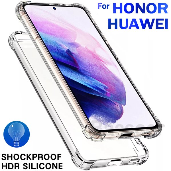 Shockproof Cover Case Cell Phone Cases For Honor 10 Lite 20 60 50 Pro 10i Huawei P30 Lite P20 P40 P50 ProLite 8X 9X Clear Covers