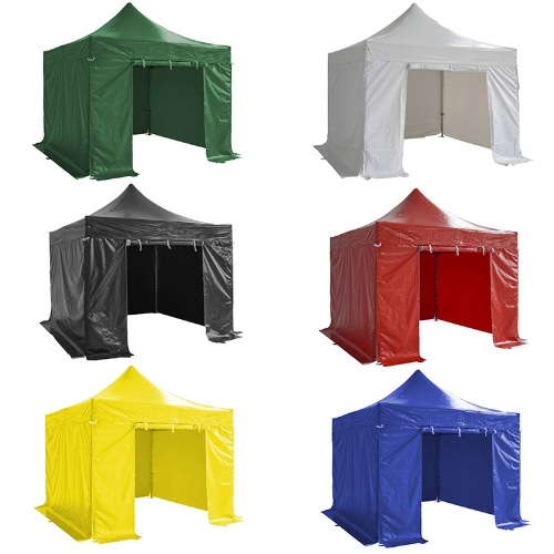 Folding Tent PRO Series 50mm Aluminium Structure + 4 Sides PVC 520g/m