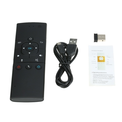 2.4G 6-Axis Air Mouse Télécommande Clavier Souris Sans Fil w / MIC 3 Gyro & Capteur 3 Gravité pour MINI PC Smart TV Android TV BOX