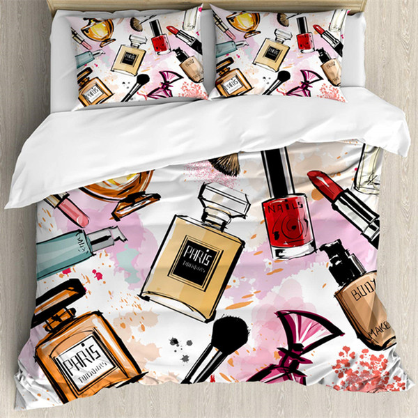 yi chu xin king size bedding set luxury 3d cosmetic fashion duvet cover set queen/twin size bed bedlinen