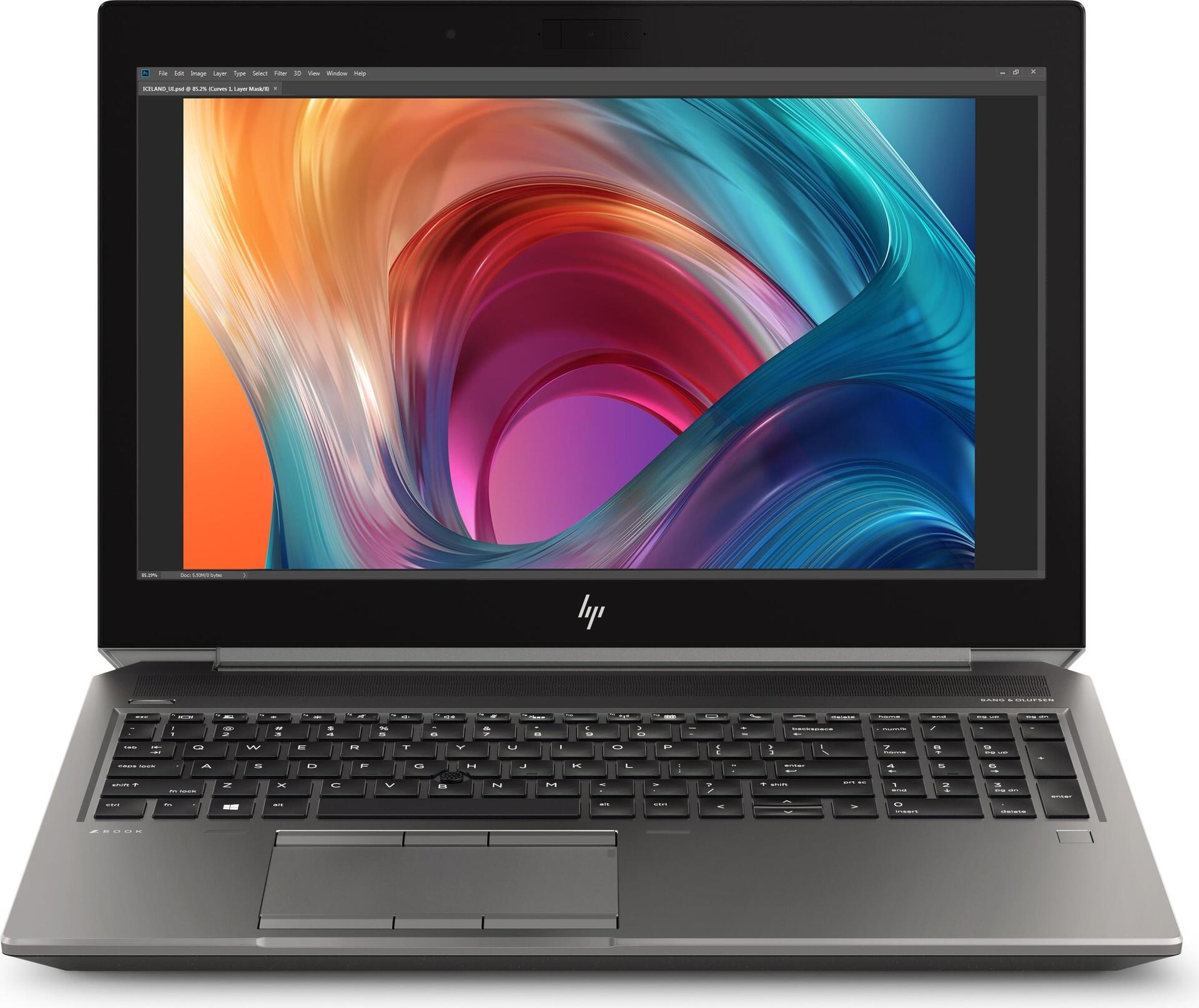 HP ZBook 15 G6 Mobile Workstation - Core i7 9850H / 2,6 GHz - Win 10 Pro 64-Bit - 16GB RAM - 512GB SSD NVMe, TLC - 39,6 cm (15.6) Touchscreen 3840 x 2160 (Ultra HD 4K) - Quadro T2000 / UHD Graphics 630 - Bluetooth, Wi-Fi - kbd: Deutsch (8JL27EA#ABD)