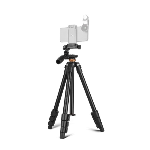 Andoer Portable Lightweight Travel Aluminum Alloy Tripod with Bag for iPhone Smartphone DSLR Action Camera