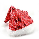 rouge et argent paillettes adulte chapeau de Noël