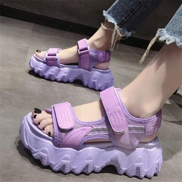 Dress Shoes Sports Sandals Female Ins Tide Summer 2021 Fashion Casual Thick Bottom Women Roman Platform Zapatos De Mujer