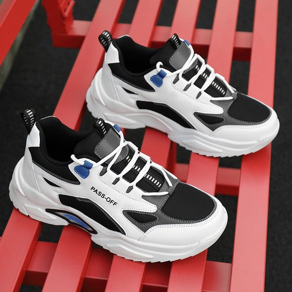Fashion Womens Men Running Shoes Student Outdoor Sports Sneakers Black White Khaki Size Eur 39-44 Code 60-728
