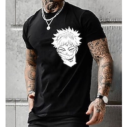 Jujutsu Kaisen Yuji Itadori T-shirt Anime Cartoon Anime Classic Street Style T-shirt For Men's Women's Unisex Adults' 3D Print 100% Polyester Lightinthebox