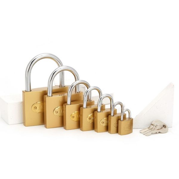 One-Word Imitation Copper Lock Iron Padlock Pull Lock Small Lock Single Lock(The logistics price Pls Contact us)