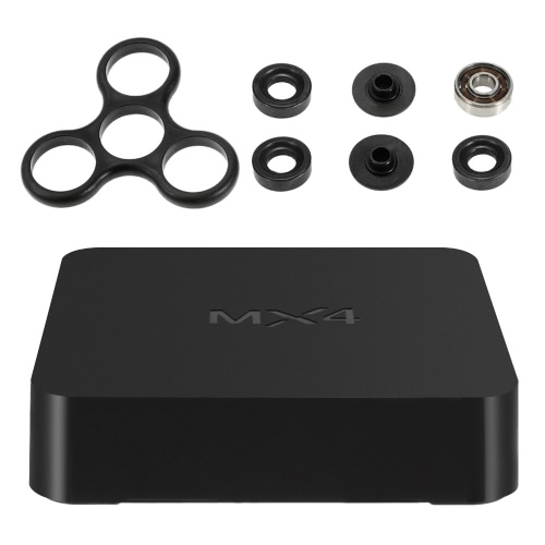 MX4 Smart Android 6.0 TV Box RK3229 Quad Core H.265UHD 4K 3D WiFi US Plug + DIY Tri Fidget Spinner