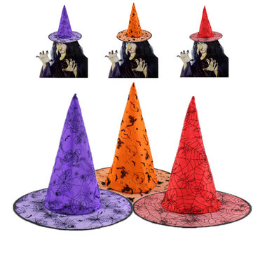 Halloween Pointy Sorceress Witch Wizard Party Costume Hat