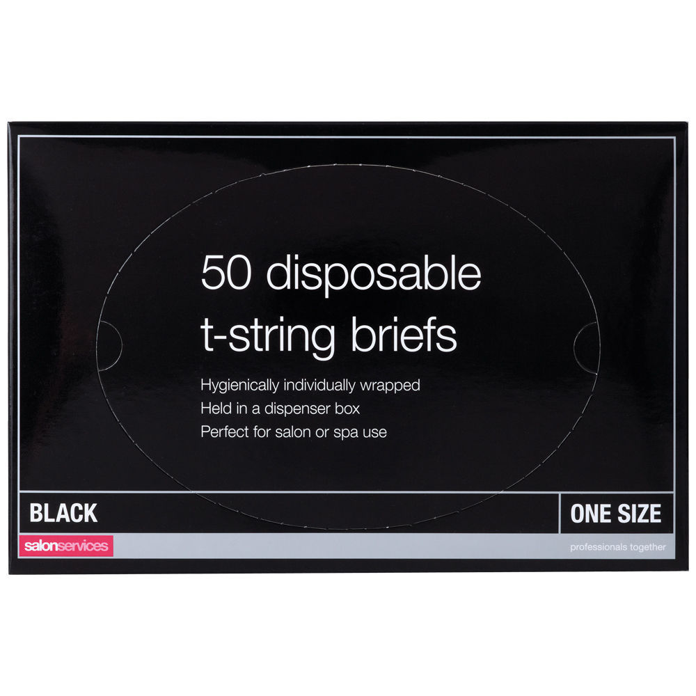 Salon Services Disposable T-String Briefs Pack of 50