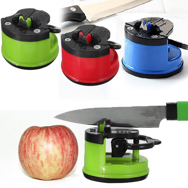 Rushed Top Fashion Metal Eco-friendly Facas Kitchen Knife Kitchen Safety Knife For Sharpener With Secure Suction Pad K4049