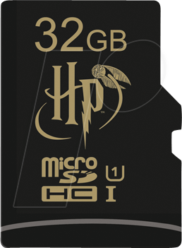 EMTEC Harry Potter Hogwarts - Flash-Speicherkarte (microSDHC/SD-Adapter inbegriffen) - 32GB - UHS-I U1 - microSDHC UHS-I (ECMSDM32GHC10HP05)