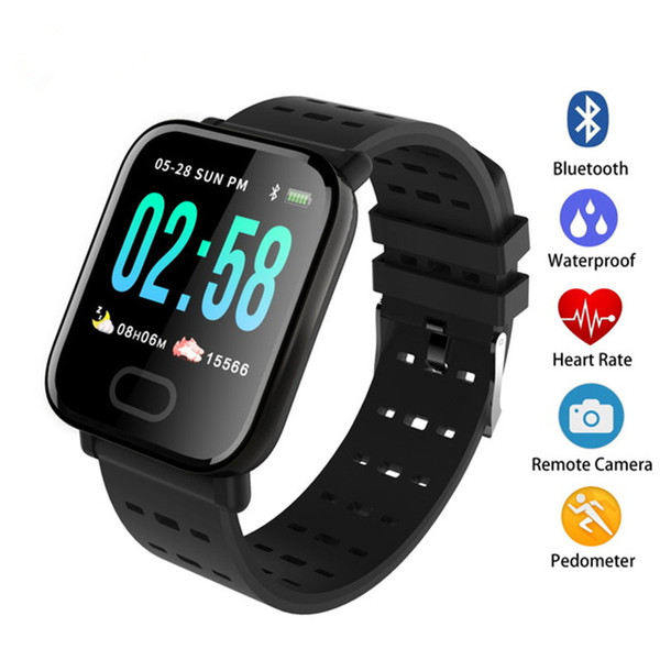 A6 fitbit Sport Smart Band Blood Pressure Smart Bracelet Heart Rate Monitor Calorie Tracker IP67 Waterproof Wristband Watch