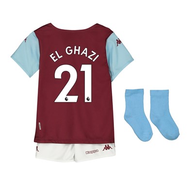 Aston Villa Home Babykit 2019-20 with El Ghazi 21 printing