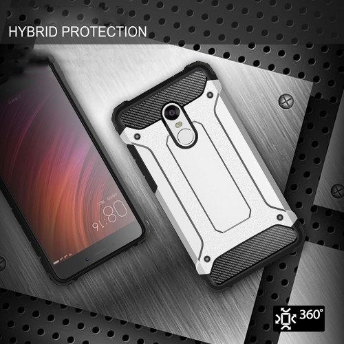 For Xiaomi Redmi Note 4 Case Slim Fit Dual Layer Hard Back Cover Bumper Protective Shock-Absorption & Skid-proof Anti-Scratch Case 5.5 inch