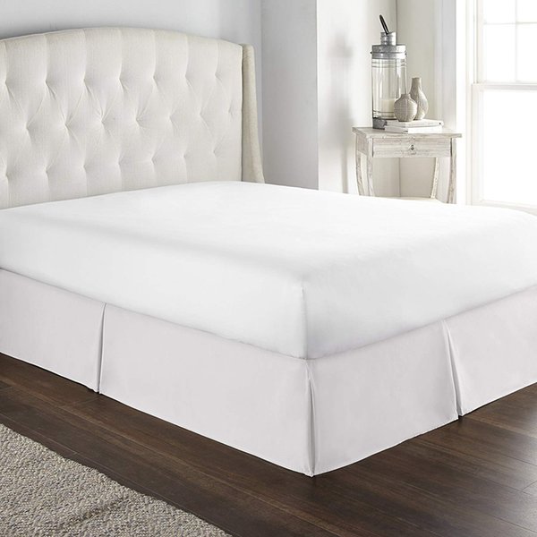 Practical Hotel Luxury Bed Skirt/Dust Ruffle Collection Wrinkle Fade Resistant