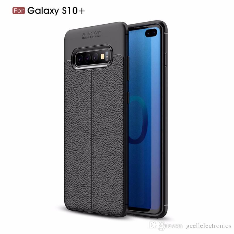 For Iphone XS Max Samsung Galaxy S10 Plus A50 M10 Huawei P30 Pro Leather Design Luxury TPU Cell Phone Cases Litchi Texture Cover