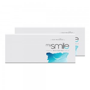 mysmile Teeth Whitening Gels - 6x3ml Natural Refill Whitening Gels -  Safe Formula With Grapefruit & Aloe Vera -  Solution For Home Use - 2 Pack