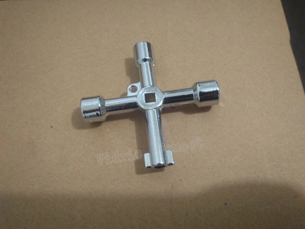 multi - function electric control cabinet triangle key wrench elevator door door valve valve square hole key