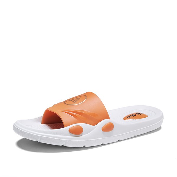 2021 Top Quality Fashion Summer Mens Slippers Youth Student Slides Black Grey White Light Blue Orange Designers flip flops Size 40-45 Code: 96-1953