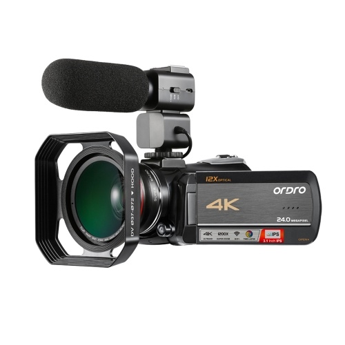Enregistreur de caméscope numérique ORDRO AC5 4K WiFi