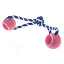 Double Balle de tennis Rope Pull Toy pour chiens