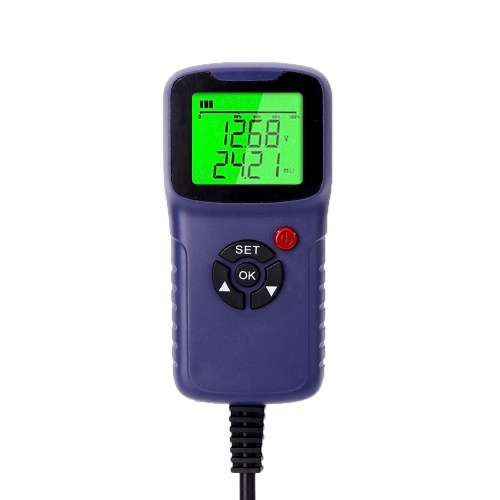 Analyseur de testeur de chargeur de batterie de voiture 12V 2000CCA Test de tension de batterie Testeur de charge de circuit de charge Diagnostic automatique