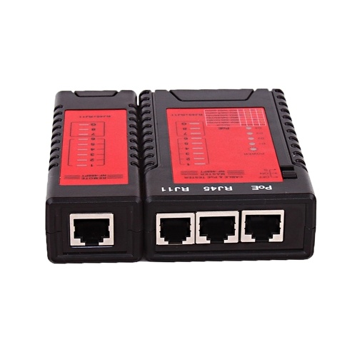 NF-468PT Network Cable Tester RJ45 RJ11 PoE Switch Tester para Ethernet LAN Cable Teléfono fijo Herramienta de prueba de cables