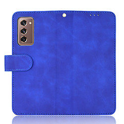 Case For Samsung Galaxy Z Fold 2 Card Holder / Shockproof / Magnetic Full Body Cases Solid Colored PU Leather