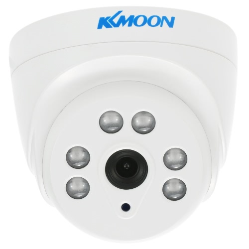 KKmoon 720P 1500TVL Cúpula AHD vigilancia de la cámara de 1.0MP 3.6mm 1/4 '' CMOS 6 arsenal IR Lámparas de visión nocturna IR-Cut Sistema de seguridad CCTV NTSC cubierta