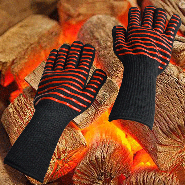Honana CF-RG3 1 Pc Oven BBQ Mitts Cut Heat Resistant Gloves Non-slip Grilling Cooking Gloves