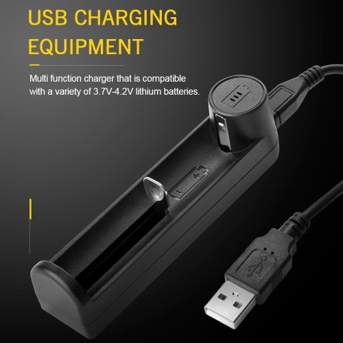 YONII C1 Protection de chargeur de batterie universelle Port USB Chargeur de batteries pour batterie Li-ion 18650