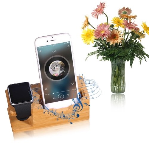 Chargeur de support de bureau pour station de chargement USB en bois pour smartphones iwatch