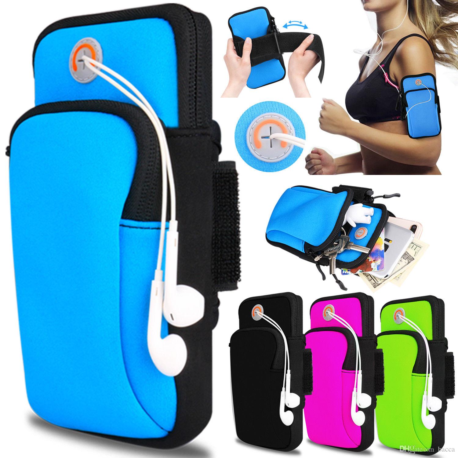 Sports Armband Case Cover Running Jogging Arm Band Pouch Holder Bag for 4-6 inch Universal For Phone 2018 X XS Plus